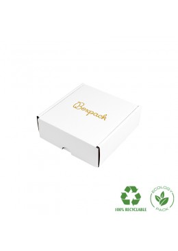 CAJA PARA ENVIO PERSONALIZADA POR FUERA JOYERIA 130x130x45 mm CE-130 