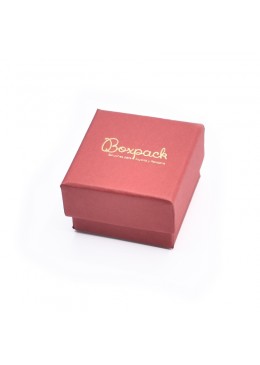 Caja de carton roja para anillo sortija de joyeria y bisuteria EP-42-r