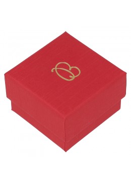 Caja de carton roja para anillo sortija de joyeria y bisuteria EP-42-r