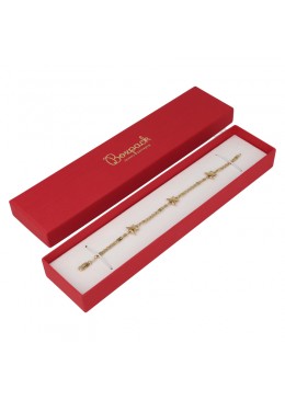 Caja de carton roja para pulsera extendida de joyeria y bisuteria 235x54x26 mm EP-51-R