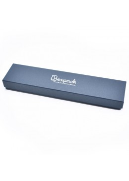 Caja de carton azul para pulsera extendida de joyeria y bisuteria EP-51-a