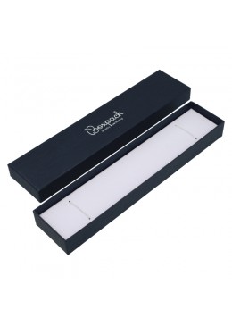 Caja de carton azul para pulsera de joyeria y bisuteria 235x54x26 mm EP-51-A