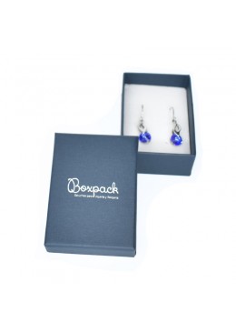 EP-88 CAJA azul para PENDIENTES y COLGANTE 50x70x20 mm.