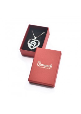 EP-88-R CAJA roja para PENDIENTES y COLGANTE 50x70x20 mm.