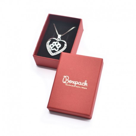 EP-88-R CAJA roja para PENDIENTES y COLGANTE 50x70x20 mm.