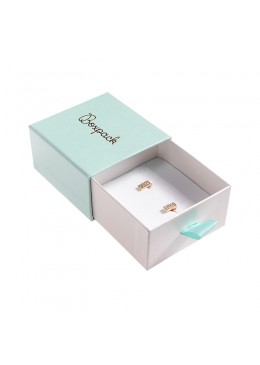 CAJA COLGANTE Y PENDIENTES 73x70x40 Mm. AGUAMARINA SG-2-AQ-B