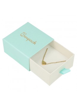 CAJA COLGANTE Y PENDIENTES 73x70x40 Mm. AGUAMARINA SG-2-AQ-B