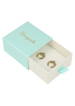 CAJA COLGANTE Y PENDIENTES 73x70x40 Mm. AGUAMARINA SG-2-AQ-B