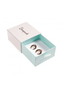 CAJA COLGANTE Y PENDIENTES 73x70x40 Mm. BLANCA SG-2-B-AQ