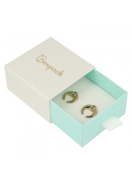 CAJA COLGANTE Y PENDIENTES 73x70x40 Mm. BLANCA SG-2-B-AQ