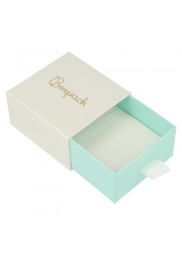 CAJA COLGANTE Y PENDIENTES 73x70x40 Mm. BLANCA SG-2-B-AQ