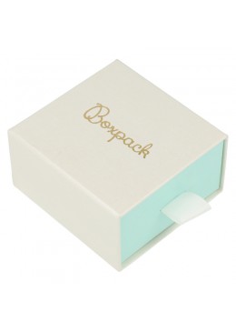 CAJA COLGANTE Y PENDIENTES 73x70x40 Mm. BLANCA SG-2-B-AQ