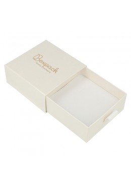 CAJA COLGANTE Y PENDIENTES 90x87x40 Mm. BLANCA SG-3-B-B