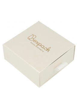 CAJA COLGANTE Y PENDIENTES 90x87x40 Mm. BLANCA SG-3-B-B