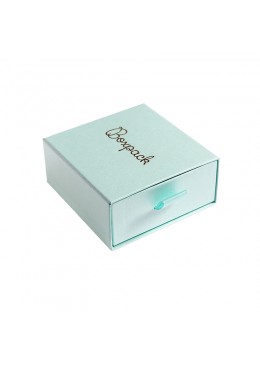 CAJA COLGANTE Y PENDIENTES 90x87x40 Mm. AGUAMARINA SG-3-AQ-AQ