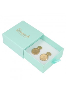 CAJA COLGANTE Y PENDIENTES 90x87x40 Mm. AGUAMARINA SG-3-AQ-AQ