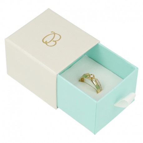 CAJA PARA ANILLO O PENDIENTES 55x50x42 mm. SG-1-B-AQ