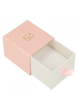 CAJA PARA SORTIJA O PENDIENTES 55x50x42 Mm ROSA SG-1-RS-B