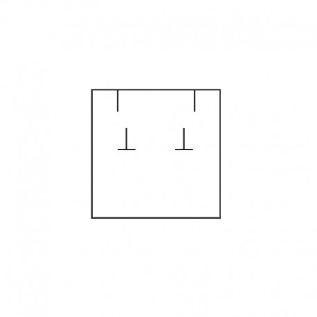 CAJA PARA PENDIENTES Y COLGANTE 90x87x40 Mm AGUAMARINA Y BLANCA SG-3-AQ-B