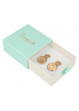 CAJA PARA PENDIENTES Y COLGANTE 90x87x40 Mm AGUAMARINA Y BLANCA SG-3-AQ-B