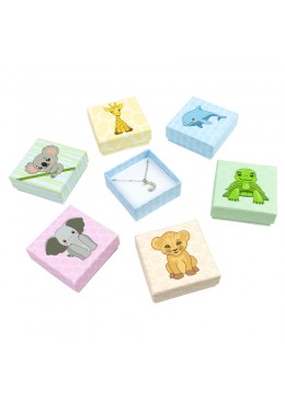 Caja de carton para juego y colgante infantil para joyas joyeria y bisuteria AN-61