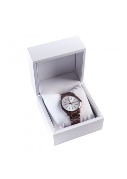 ESTUCHE MADERA RELOJ BLANCO 110x110x80 mm CU-6-B