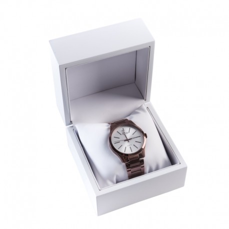 ESTUCHE MADERA RELOJ BLANCO 110x110x80 mm CU-6-B