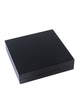 ESTUCHE MADERA COLLAR NEGRO 185x185x42 mm CU-7-N