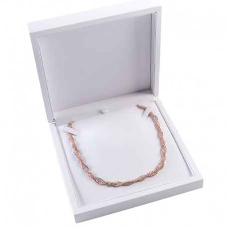 ESTUCHE MADERA COLLAR BLANCO 185x185x42 mm CU-7-B