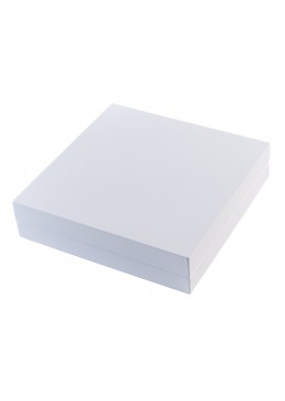 ESTUCHE MADERA COLLAR BLANCO 185x185x42 mm CU-7-B