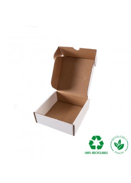 CAJA BLANCA PARA ENVIO JOYERIA 175x175x60 mm CE-175-B