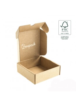 CAJA FSC® PARA ENVIO JOYERIA 130x130x45 mm FCE-130