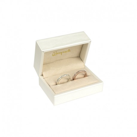 ESTUCHE COLOR BEIGE PARA ALIANZAS 78x52x42 Mm. WD-7-A