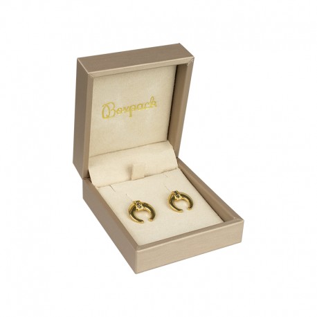 ESTUCHE COLOR CHAMPAGNE PARA PENDIENTES 73X84X38 Mm. MT-3-P