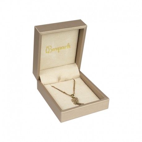 ESTUCHE COLOR CHAMPAGNE PARA COLGANTE 73X84X38 Mm. MT-3-C