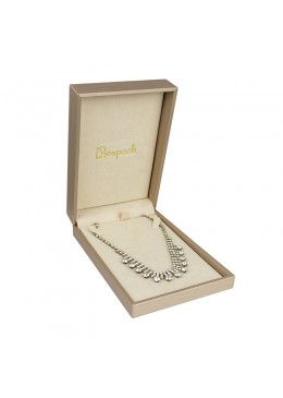 ESTUCHE COLOR CHAMPAGNE PARA COLLAR 110x162x44 Mm. MT-9-C