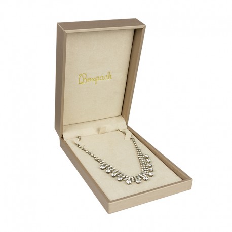 ESTUCHE COLOR CHAMPAGNE PARA COLLAR 110x162x44 Mm. MT-9-C