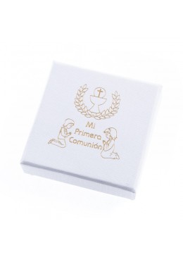 Caja de carton de comunion para anillo pendientes colgante de joyeria bisuteria joyas CMP61