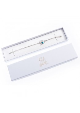 Caja de carton de comunion para pulsera extendida de joyeria bisuteria joyas CMP51