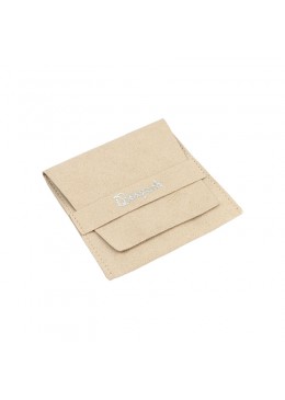 Bolsa microfibra arena cierre de solapa y cinturón 79x79 Mm. M-402