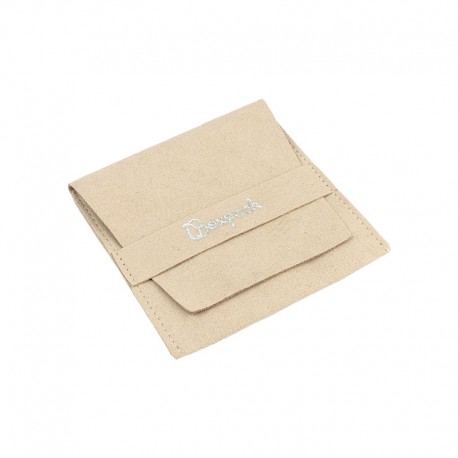 Bolsa microfibra arena cierre de solapa y cinturón 79x79 Mm. M-402