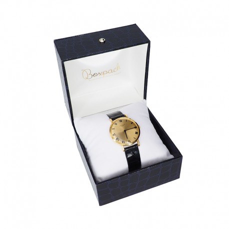 Estuche para reloj o pulsera color azul joyeria abierto E-17-R