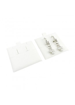Taco blanco para pendientes omega, colgante o pulsera de joyería, bisutería 62x62 mm T-M2