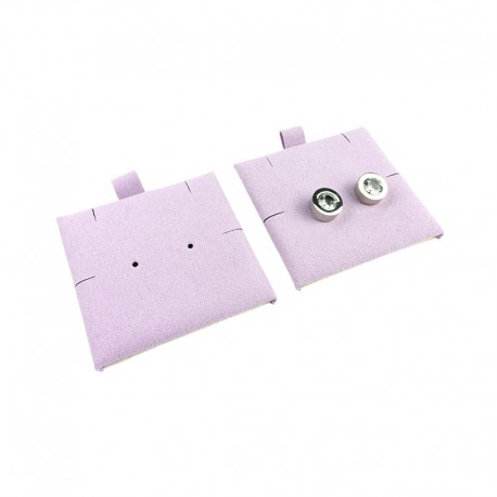 Taco lila para pendientes, colgante o pulsera de joyería, bisutería 62x62 mm T-M1