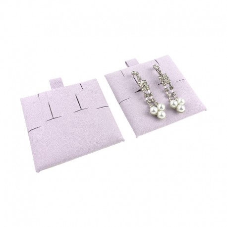 Taco lila para pendientes omega, colgante o pulsera de joyería, bisutería 62x62 mm T-M2