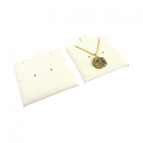 Taco marfil para pendientes, colgante o pulsera de joyería, bisutería 62x62 mm T-M1
