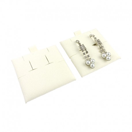 Taco marfil para pendientes omega, colgante o pulsera de joyería, bisutería 62x62 mm T-M2