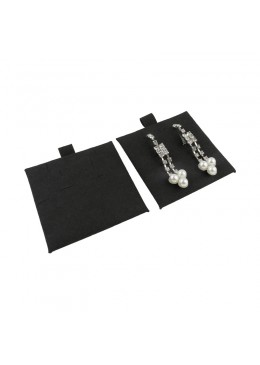 Taco negro para pendientes omega, colgante o pulsera de joyería, bisutería 62x62 mm T-M2