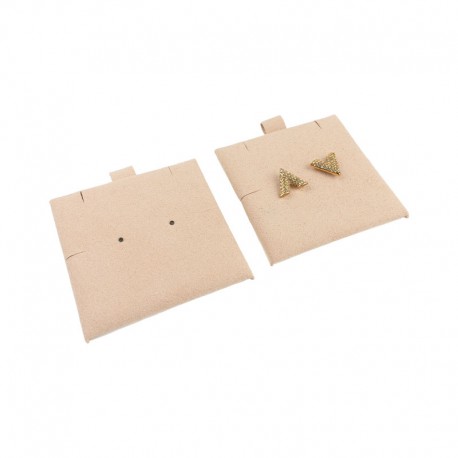 Taco nude para pendientes, colgante o pulsera de joyería, bisutería 62x62 mm T-M1