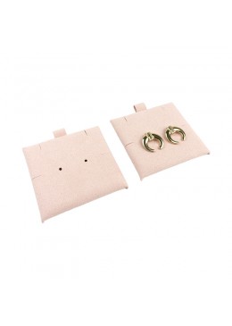 Taco rosa empolvado para pendientes, colgante o pulsera de joyería, bisutería 62x62 mm T-M1